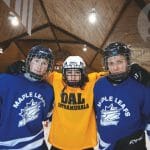 Intramural athletes Tyler Trecartin, Elsa Tokunaga and Grant Flagler need a new home. Photo by Angela Gzowski
