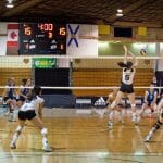 Women's volleyball in action Jan. 22. Photo by Pau Balite.