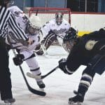 Tigers and Huskies face off. Photo by Calum Agnew