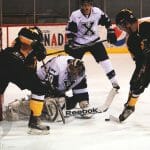 St. FX smother's Dal's playoff chances. Photo by Martina Marien