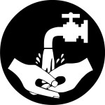 Just make sure to wash up afterwards. Icon via FreeSignage.com