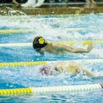 Rookie Jeremy Ryant and the Tigers swimming team was a force in the pool. (David Munro photo)