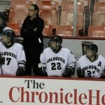 Dalhousie's women's hockey team met with the university president on Jan. 14. (Richard Lafortune photo)