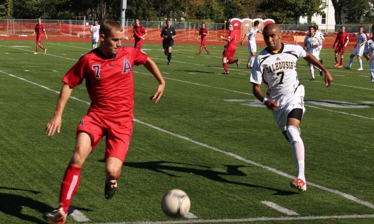 Men's soccer split weekly matches