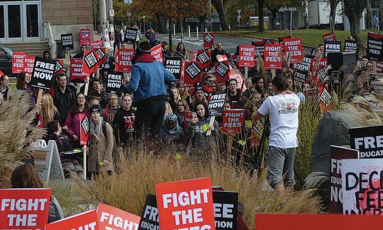 DSU funds All Out to protest student fees, with student money