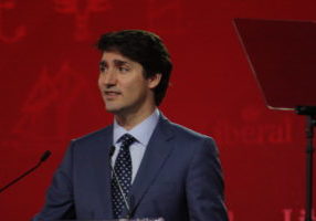 Justin Trudeau Justin Trudeau, speaking at the Liberal 2018 National Convention hosted in Halfiax, NS in April.
