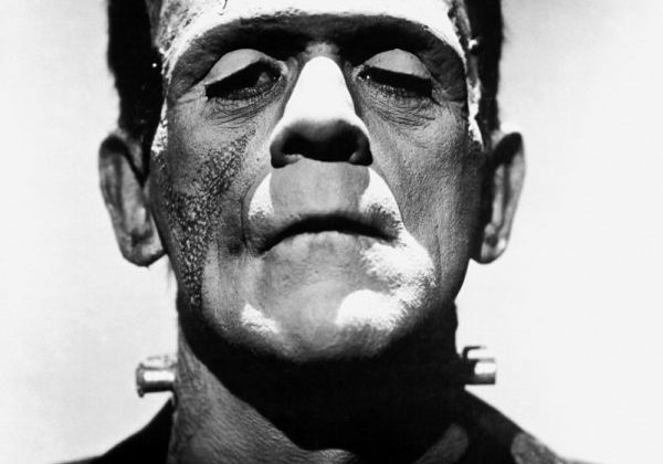 horror movies_stock A promotional photo of Boris Karloff as Frankenstein's monster for the film Frankenstein (1931). Jack Pierce was the make-up artist.