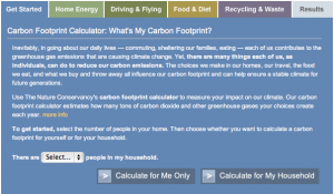 Handy looking, ain't it? Screen shot of http://www.nature.org/greenliving/carboncalculator/