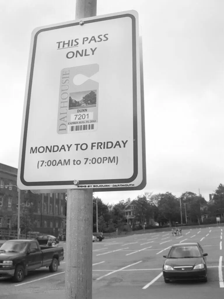 parking permits -- photo by torey ellis