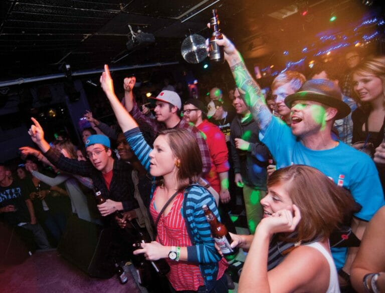 Crowd at reflections
