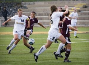 Women's soccer, Oct 21. Photo by Rob Grandy