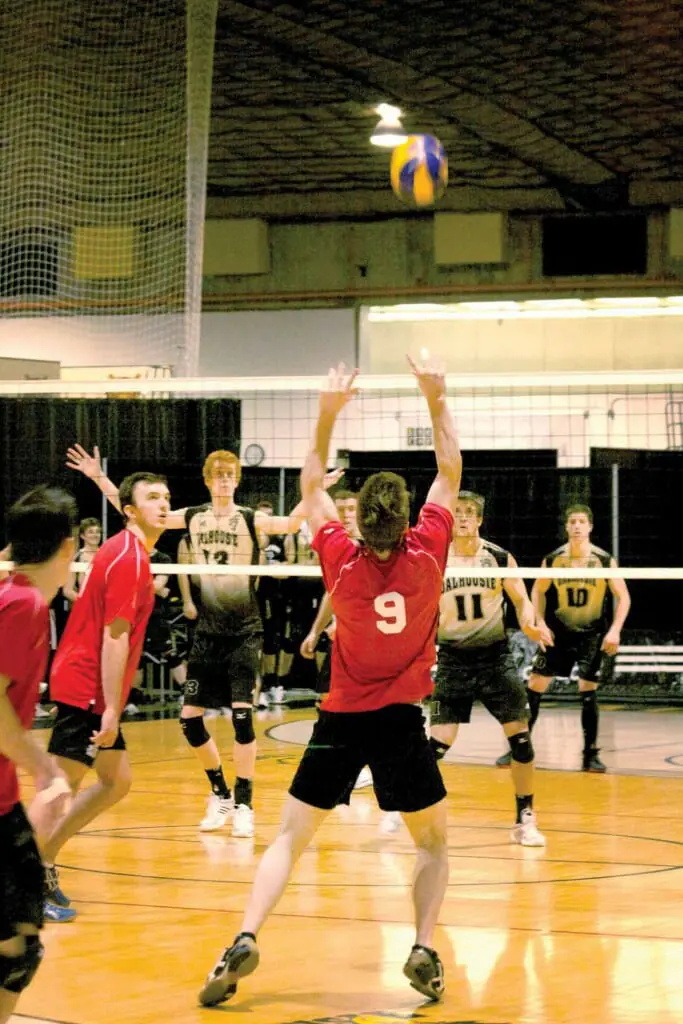Men's volleyball. Photo by Alice Hebb