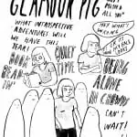 Glamour Pig by Kathryn Johnson, from Gazette issue 145-01