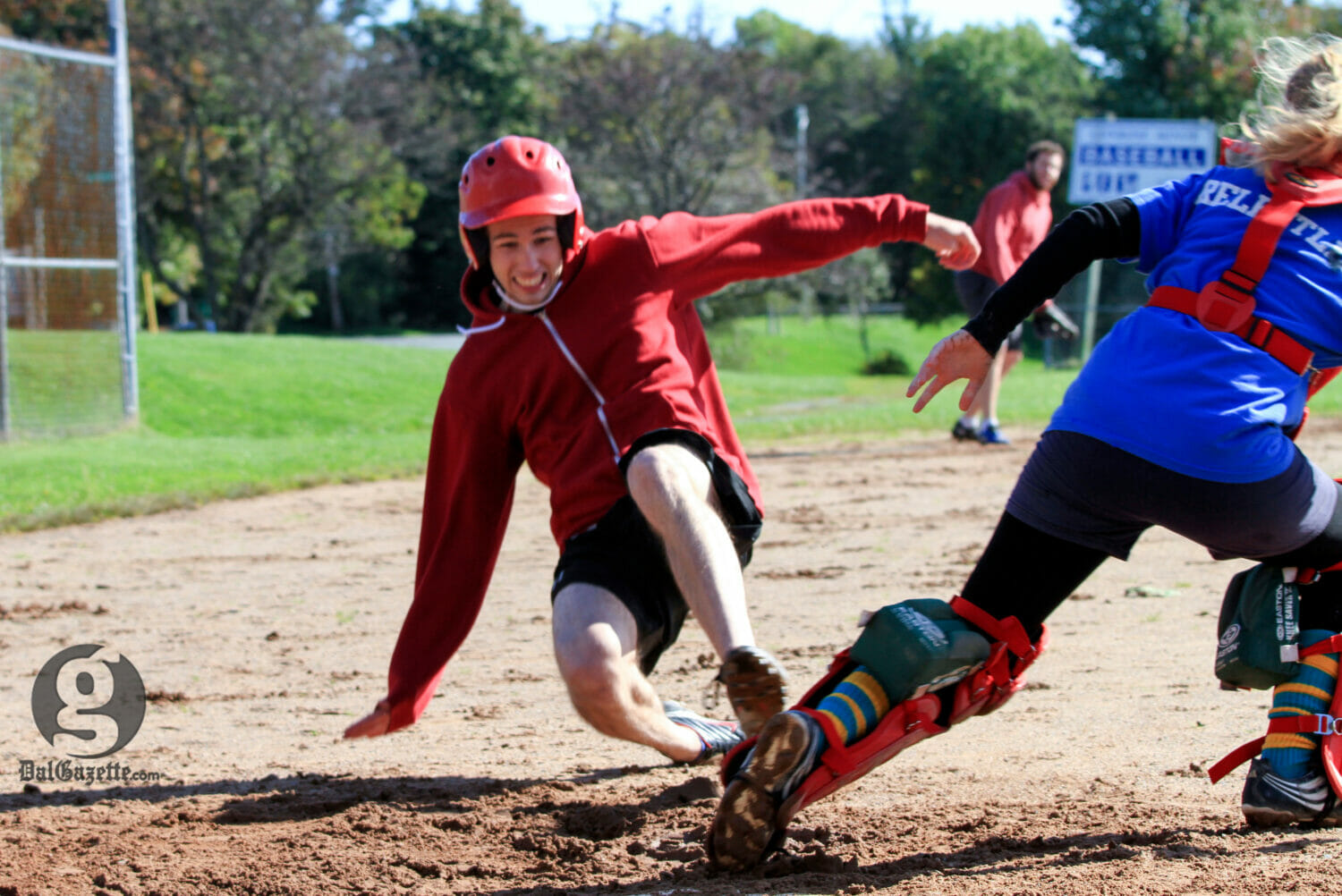 One of Dal’s players slides into home. (Bryn Karcha photo)