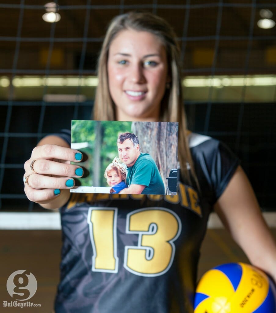 Louise Facca keeps her father’s memory close. (Chris Parent photo)