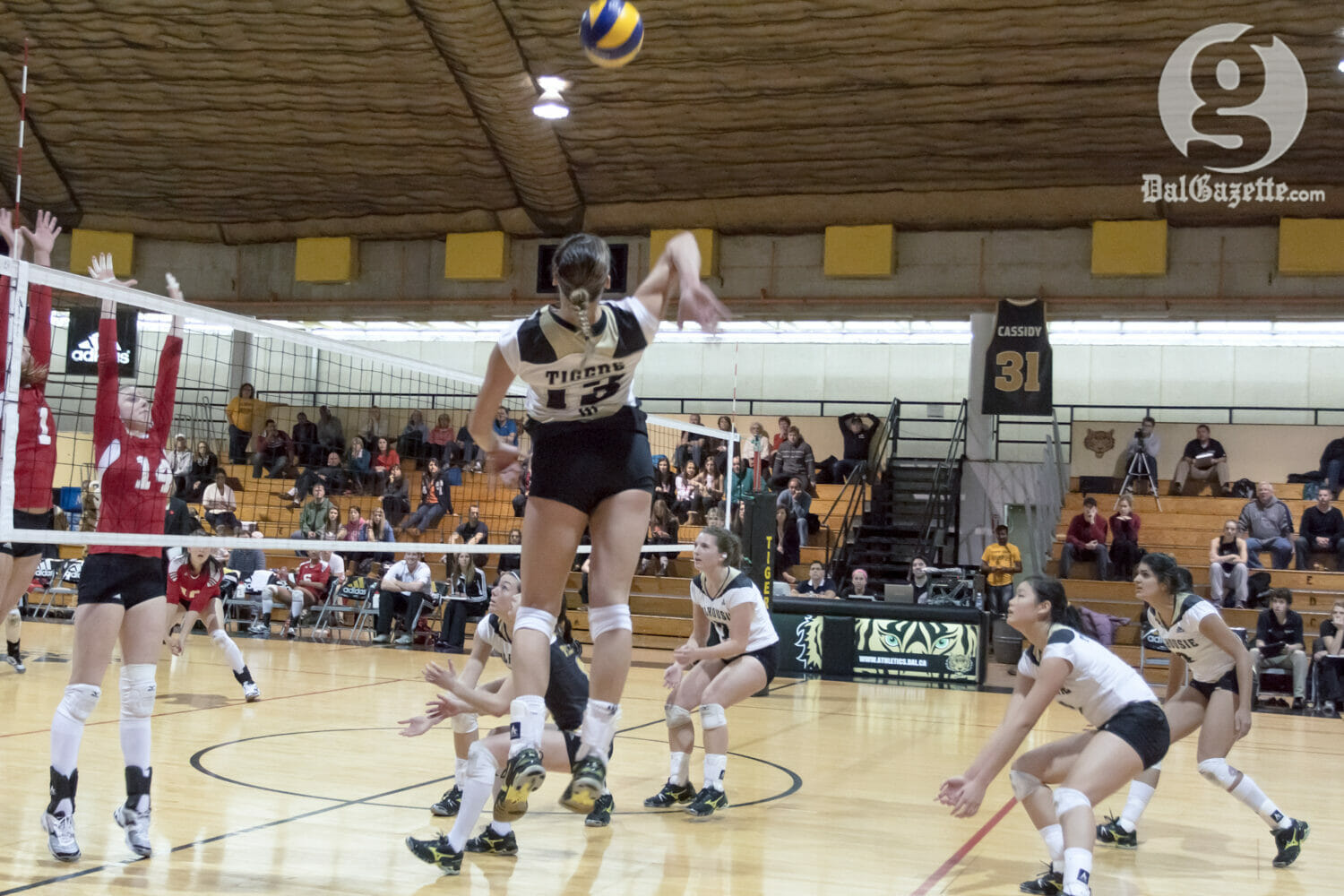 Louise Facca led her team with 19 kills. (David Munro photo)