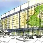 The Killam may be enclosed in glass. (Master Plan image via IBI Group)
