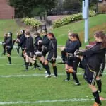 Women’s soccer had plenty to smile about this weekend (photo by Samuel Perrier Daigle)