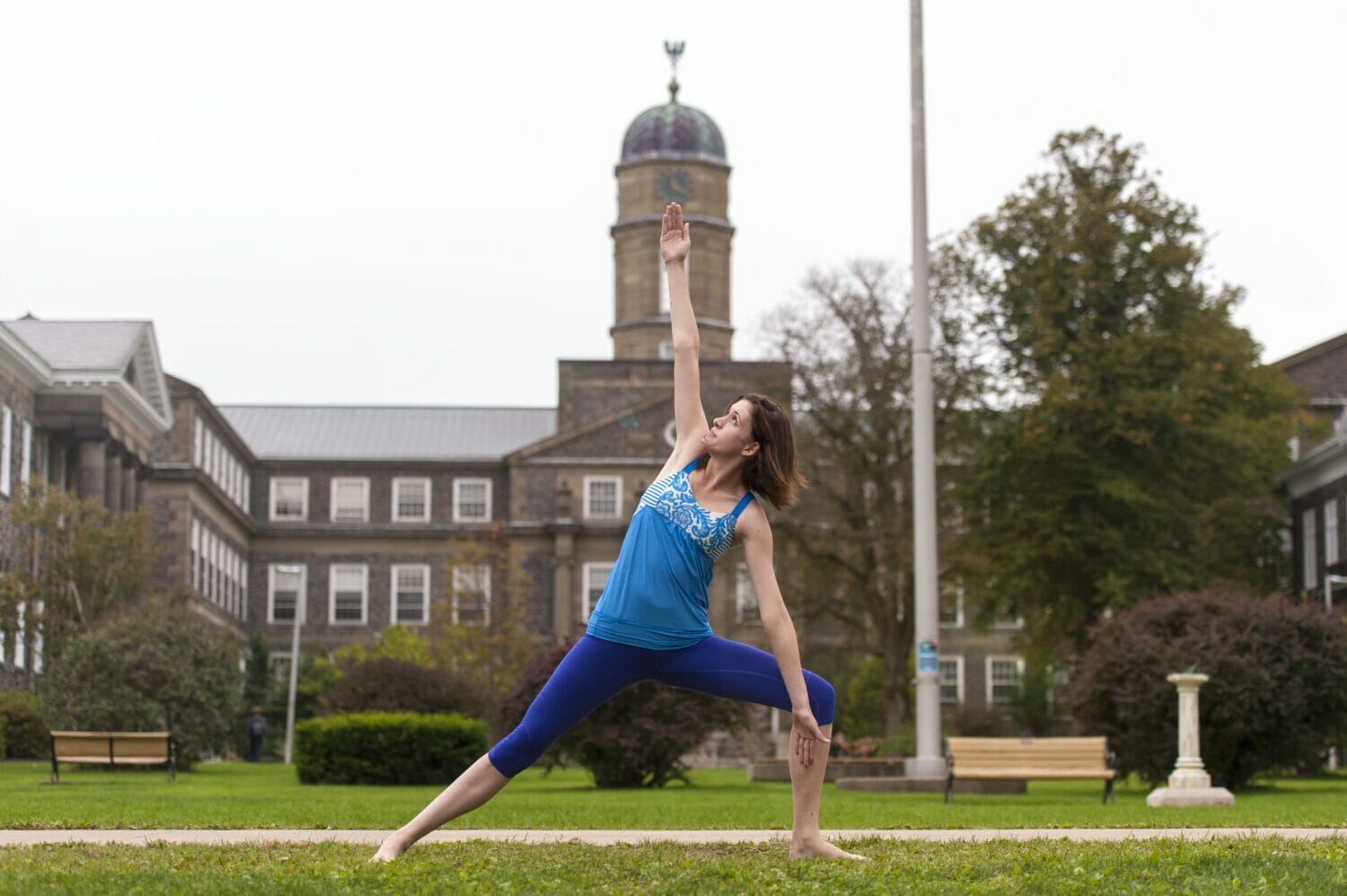 Want to learn about yoga? Just ask Abby. (photo by Chris Parent)