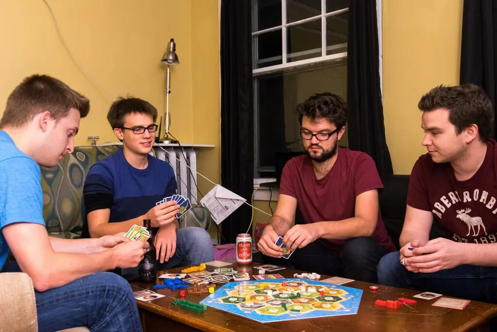 Board games, unlike cell phones, offer a tangible means of interaction with others (photo by Amin Helal)
