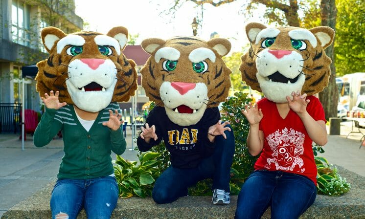 Inside the mascot