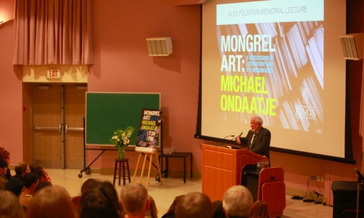 Ondaatje speaks at annual lecture
