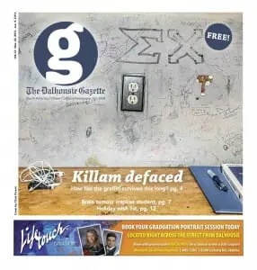 The cover of the Nov. 22 edition of The Dalhousie Gazette.