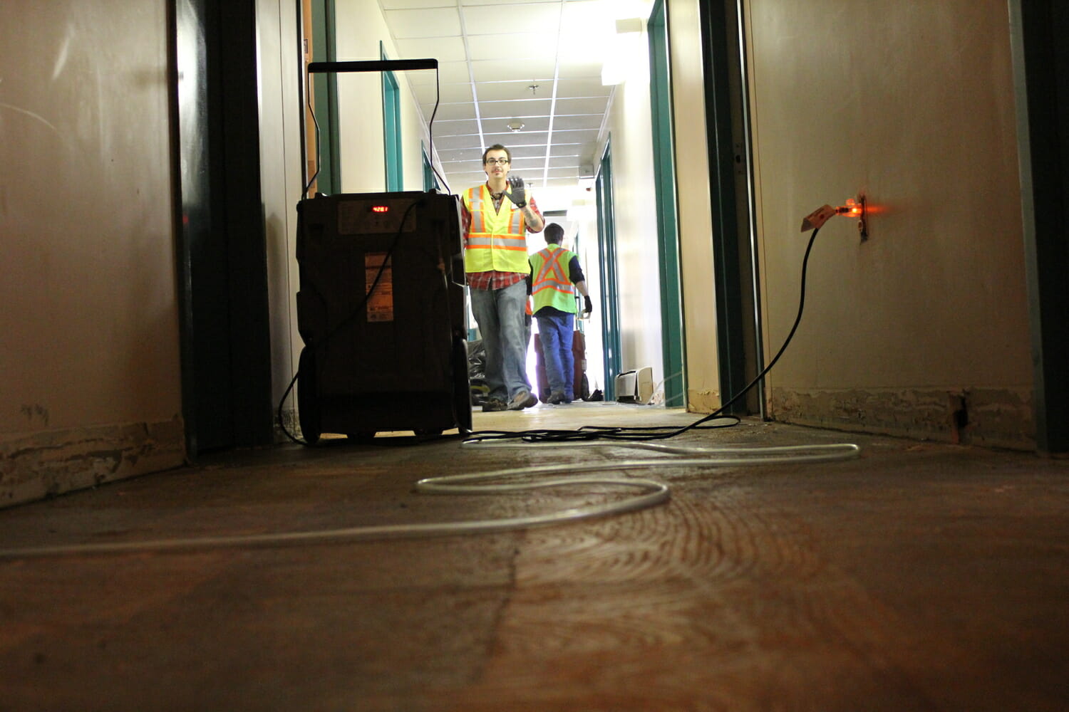 Crews are working daily to undo the damage. (Photo by Jasspreet Sahib)