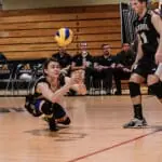 Playing UNB is always a battle. (Photo by Kit Moran)