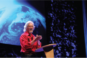 The world's most recognizable environmentalist spoke at the Rebecca Cohn last weekend, 