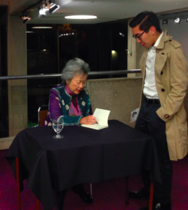 Adrienne Clarkson signed books after her talk. ••• Photo by Eleanor Davidson