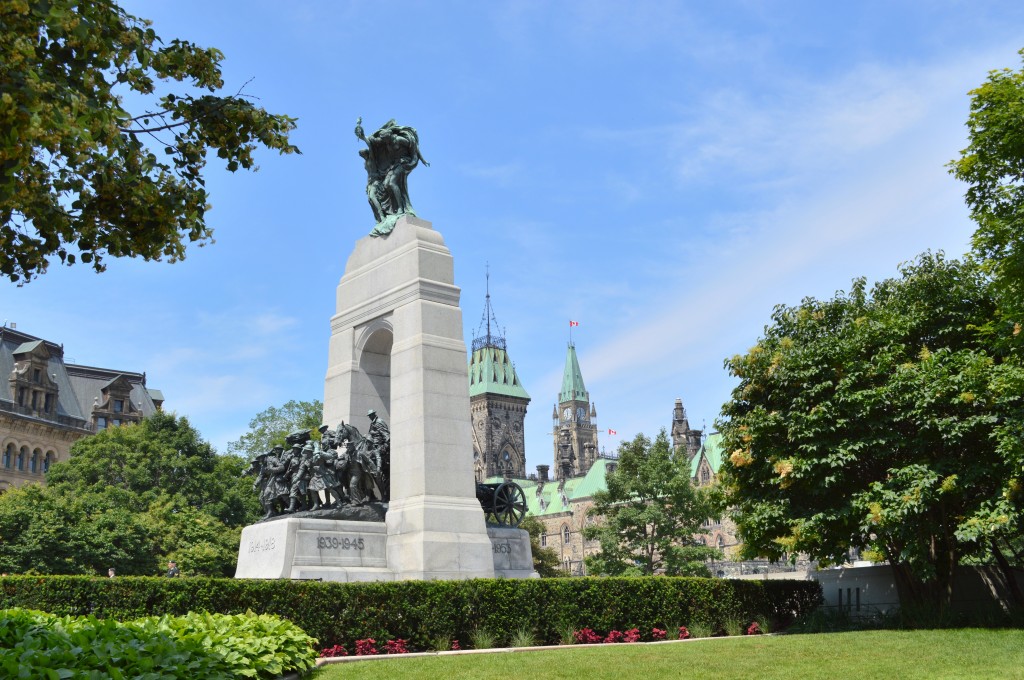 The National War Memorial in August 2014. (photo by Kienan Webb)