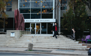 Roughly half of this year's graduating class of law students signed the petition.• • • Photo by Jennifer Gosnell