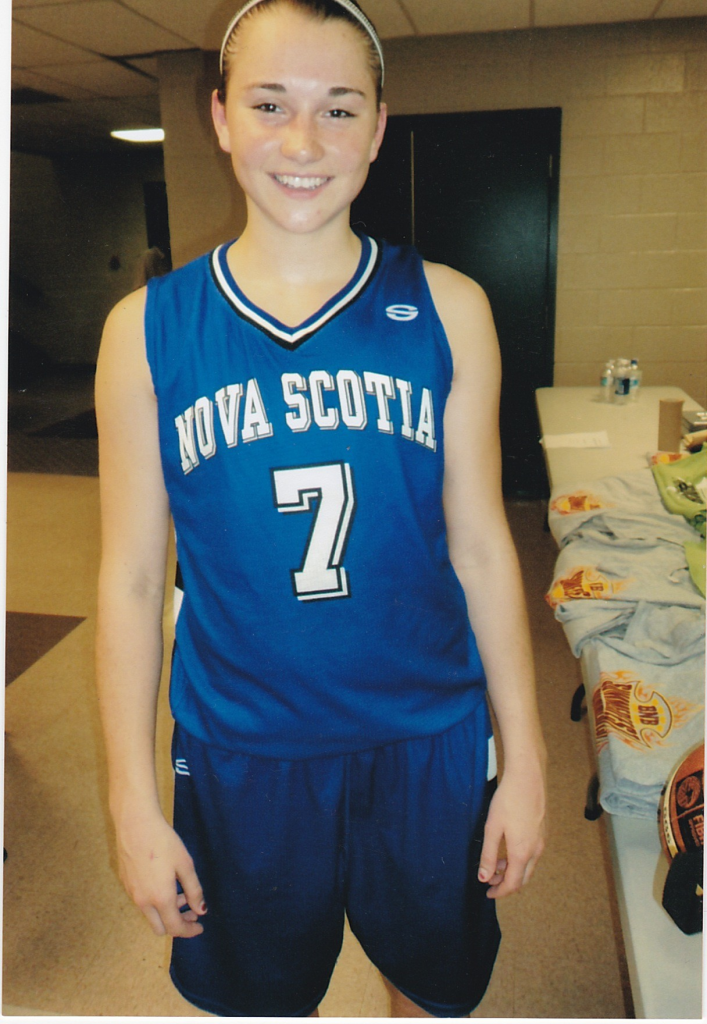16-year-old Tessa in her U-17 team Nova Scotia uniform. Photo: Anna Stammberger