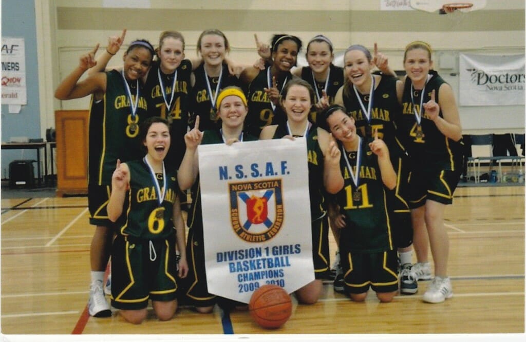 Tessa and her Nova Scotia Provincial Championship Halifax Grammar team. Tessa is back row third from right. Photo: Anna Stammberger