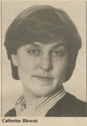 Catherine Blewett, 1985-1986