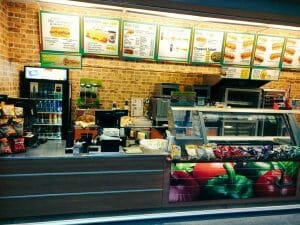 The Subway inside the Killam atrium.