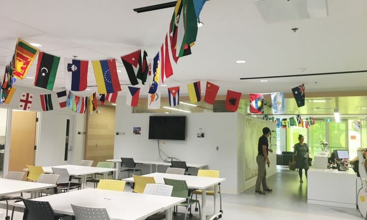 Exploring the international centre