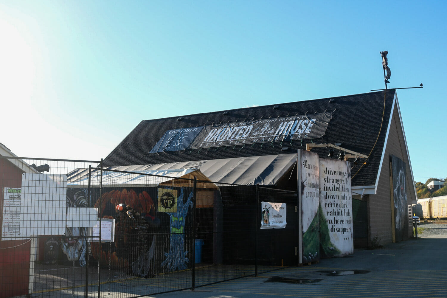 Haunted house at Alderney Landing.