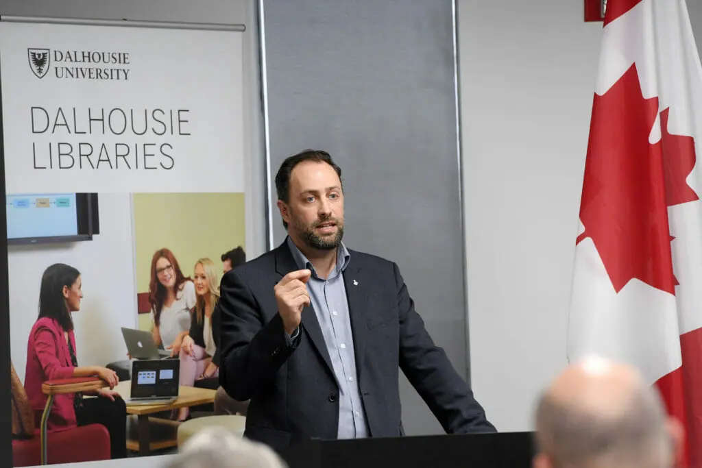 In this image: midshot of Ry Moran, the Director for the National Centre for Truth and Reconciliation in Manitoba.