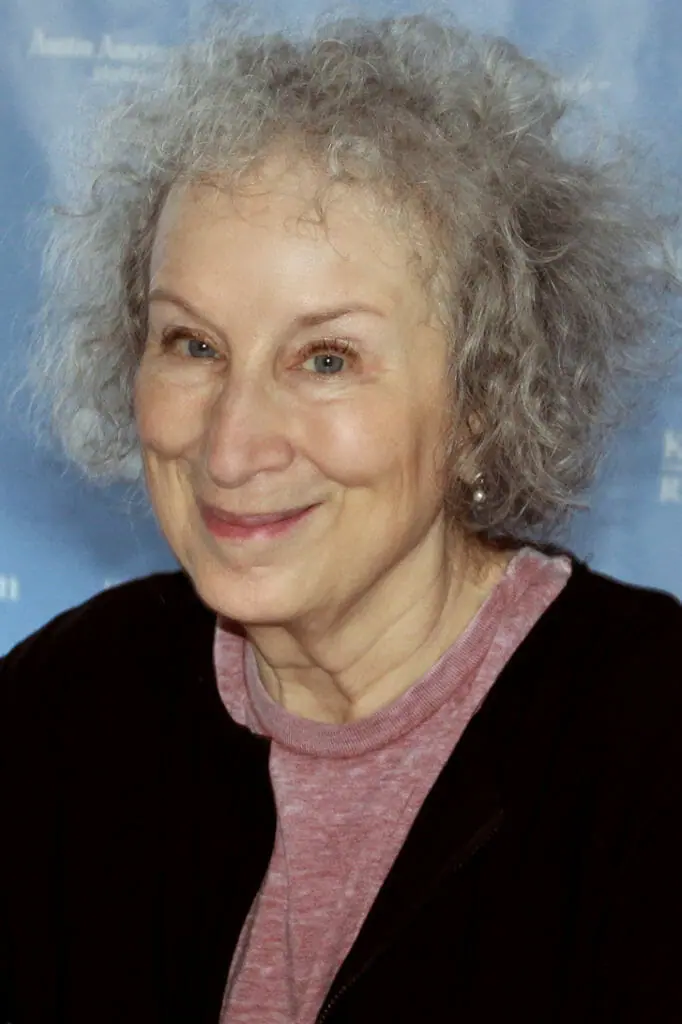 In this image: Margaret Atwood.