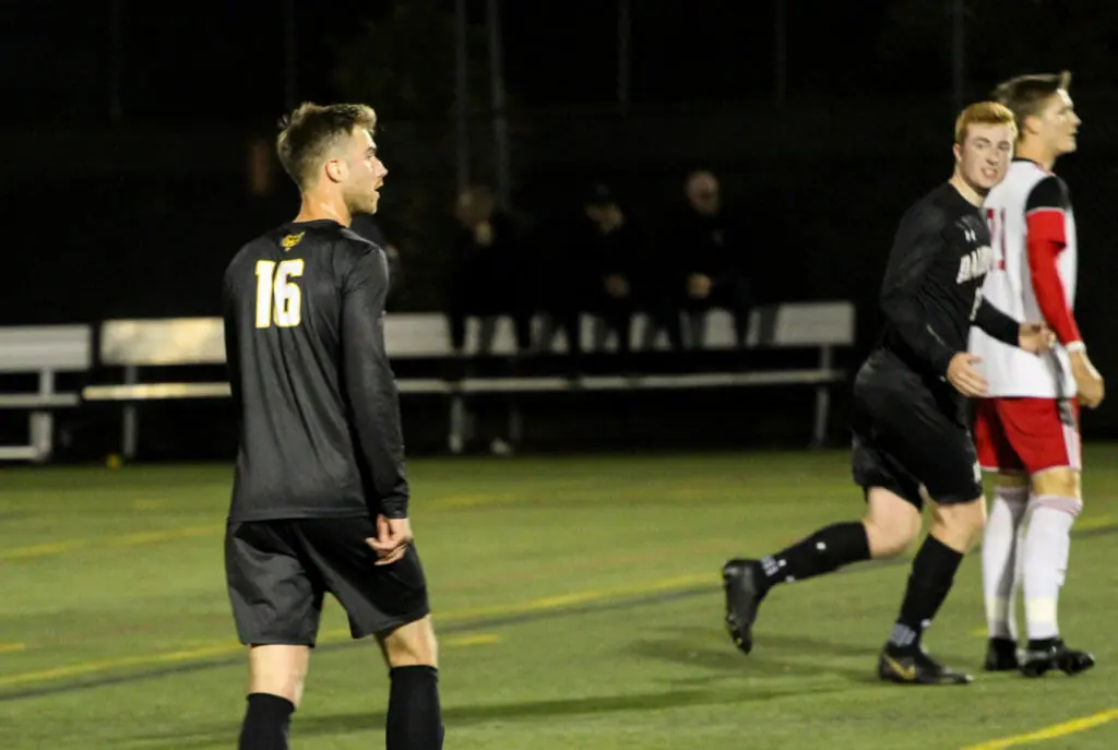 In this image: Jeff Arkin at a men's soccer game.