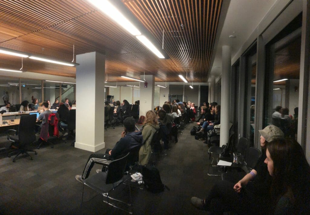 In this image: Several people attended the DSU council meeting on Oct. 23.