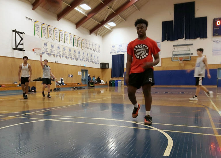 In this image: Romarie Johnson practices at the University of King's College.