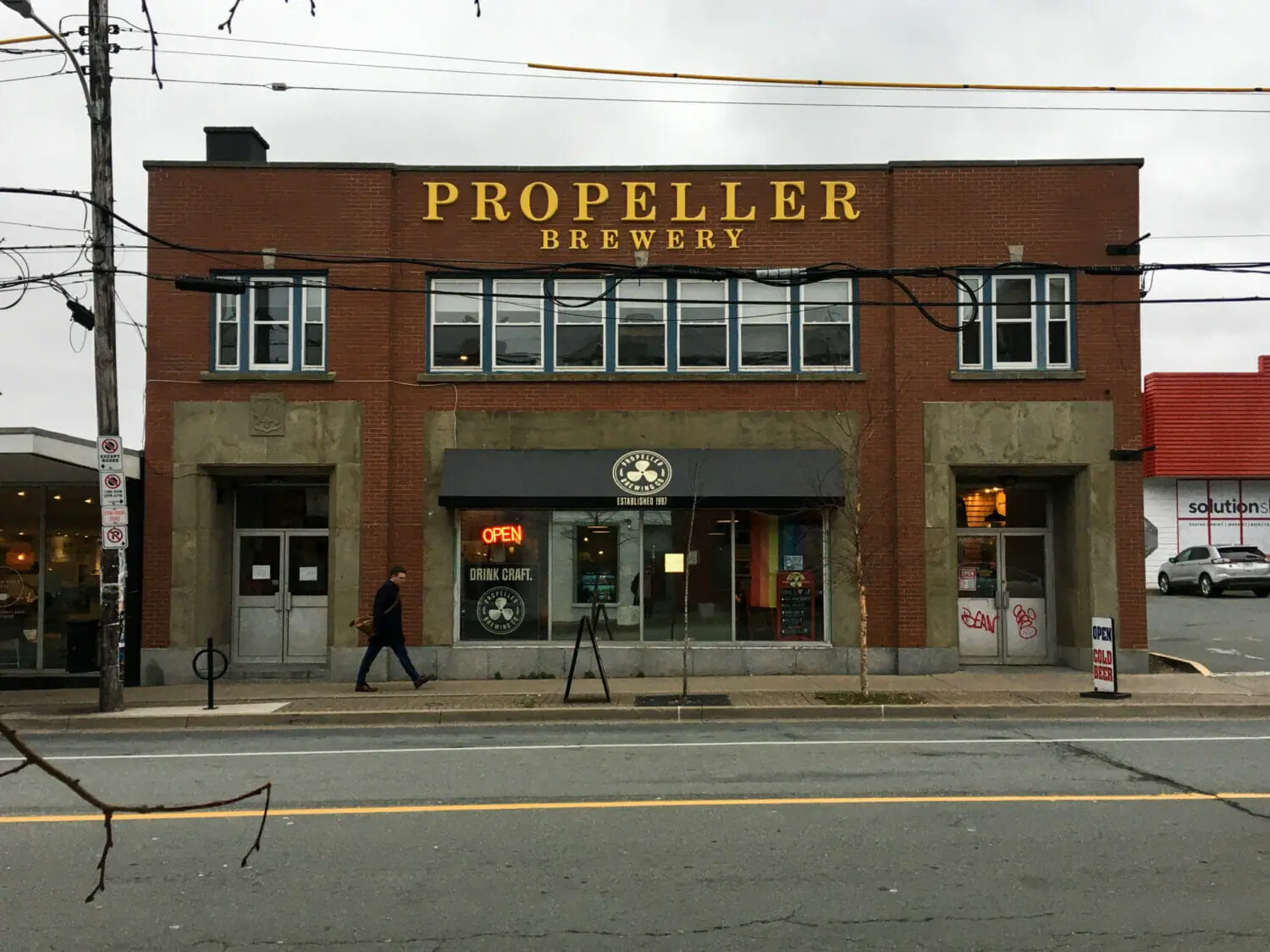In this image: Propeller Brewery on Gottingen Street.