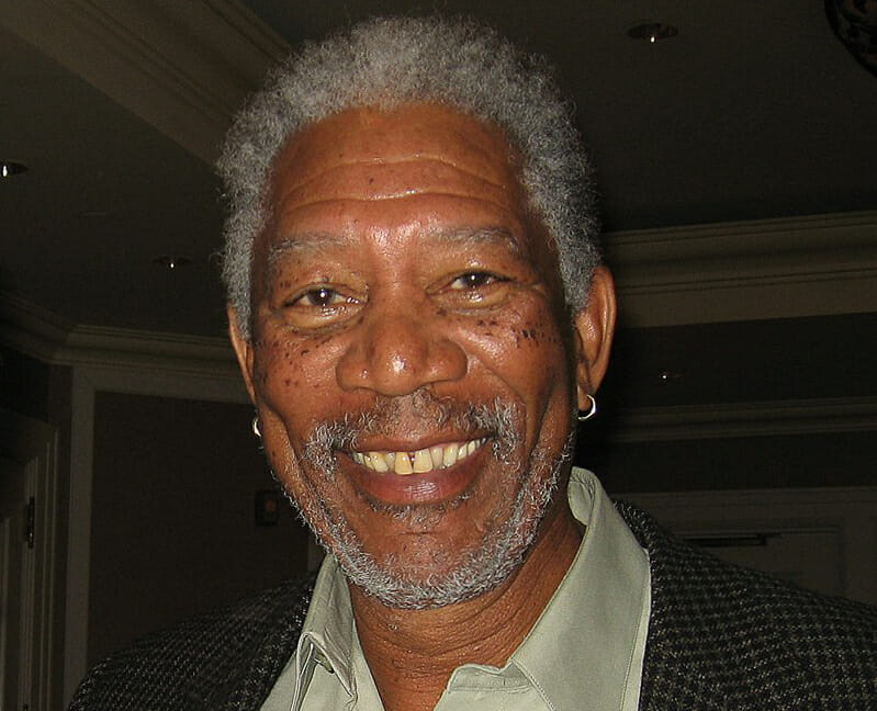 In this image: Morgan Freeman.