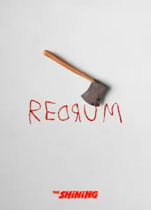 In this image: The poster for Stephen King's The Shining.