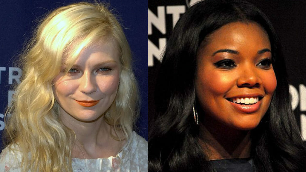 In this image: Kirstin Dunst (left) and Gabrielle Union.