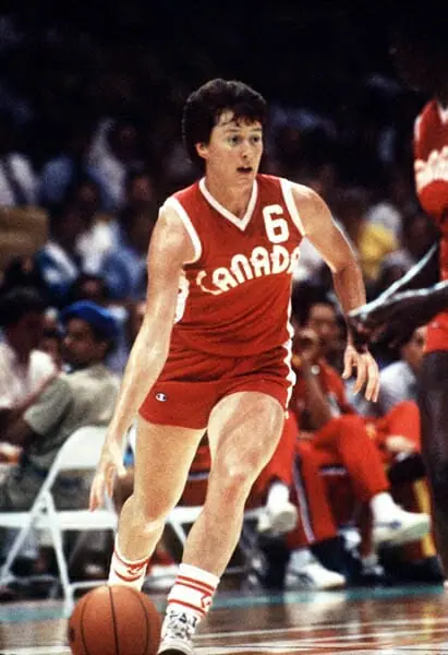 In this image: Anna Stammberger dribbling the ball for Team Canada.