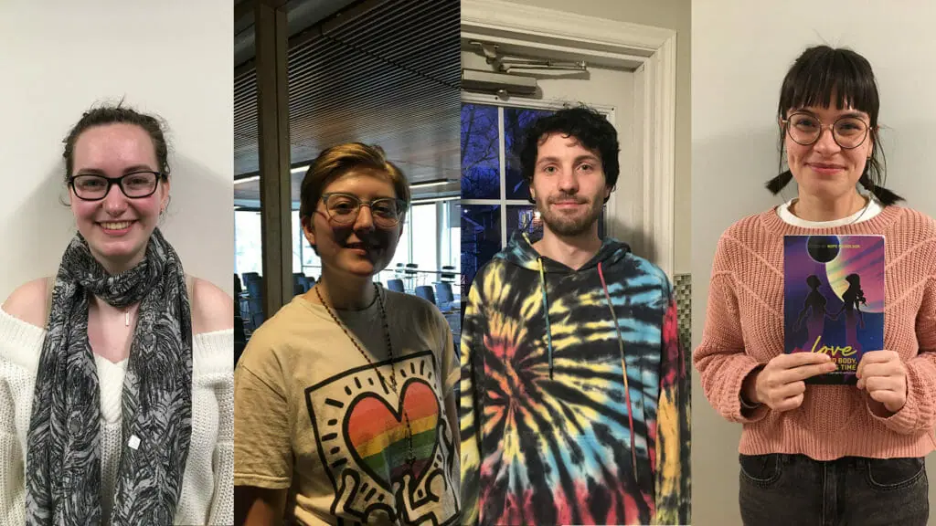 In this image: The four volunteers.